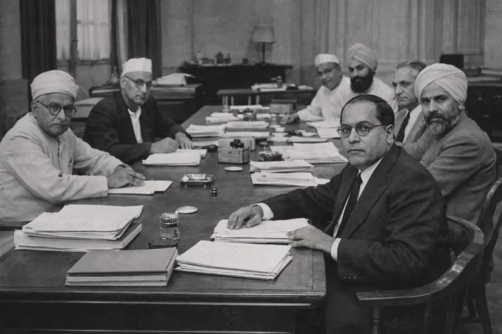 Making of the Indian Constitution for SSC – Notes, Timeline & MCQs drafting committee of indian constitution 1947